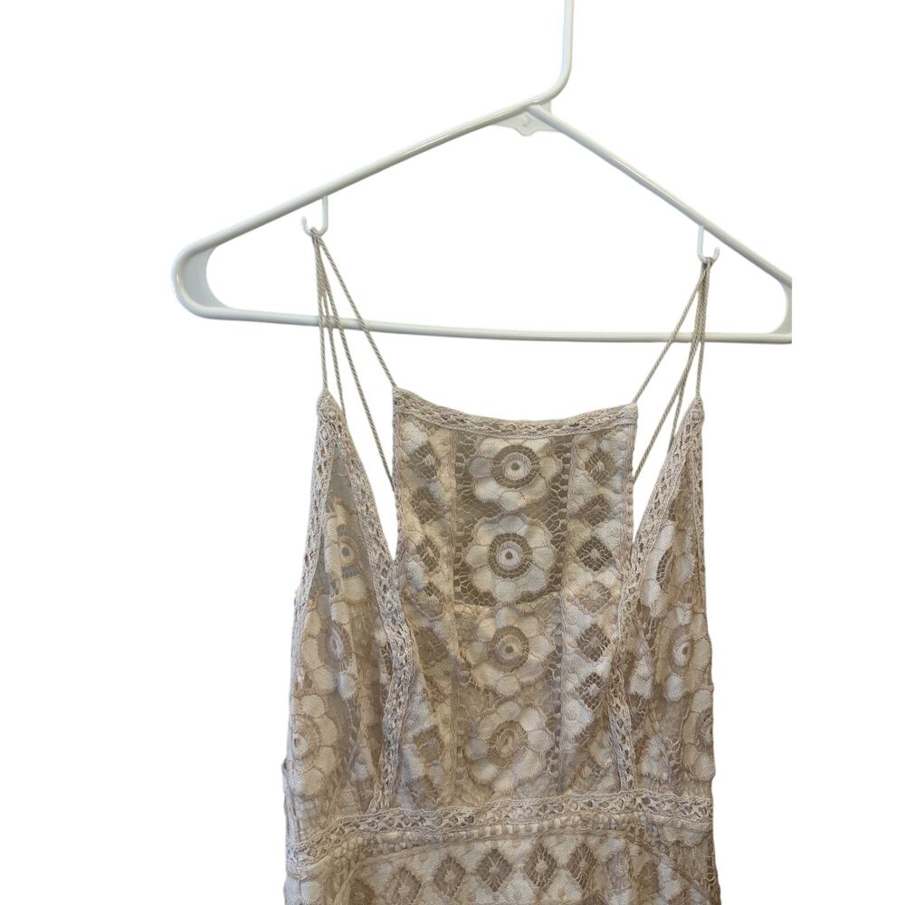 Free People Just Like Honey Ivory Lace Handkerchief Dress Size 2 - Picture 3 of 13